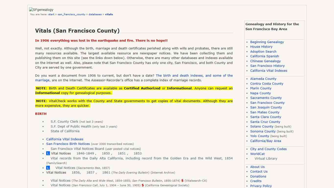 san_francisco_county:databases:vitals [SFgenealogy]
